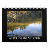 Favoriete John Muir citaten Kalender (Hoes)
