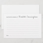 Favoriete Kaart van de Moderne Aanwezigheid van he (Voorkant / Achterkant)