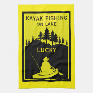 Favoriete Kayak Meer- En Riviervissen Theedoek