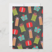 Favoriete kerstcadeauuitwisseling kaart (Achterkant)