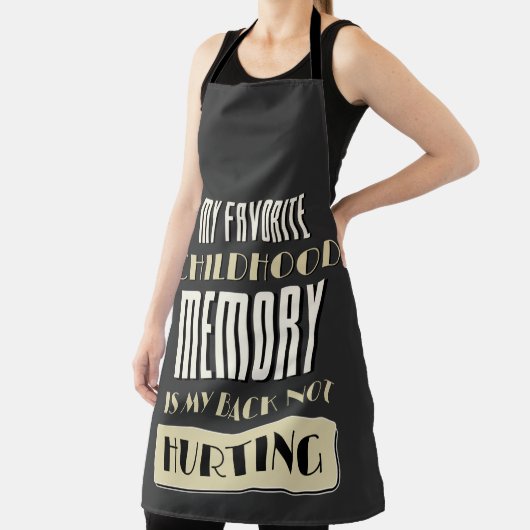 Favoriete kindertijd-geheugen is mijn achterste ni schort (Insitu)