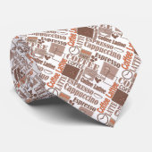 Favoriete koffie stropdas (Opgerold)