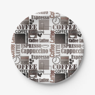 Favoriete koffie wegwerp kussen papieren bord