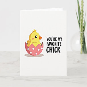 Favoriete Kuiken Knuffel Vogel Kaart