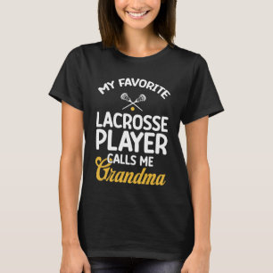 Favoriete lacrosse speler oma lax familie Nana M T-shirt