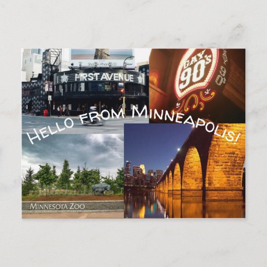 Favoriete landmerken briefkaart (Voorkant)