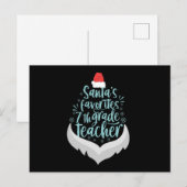 Favoriete leraar 7e klas Funny Kerstmis Briefkaart (Voorkant / Achterkant)