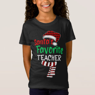 Favoriete leraar grappige kerstkerstkerstkerstkers t-shirt