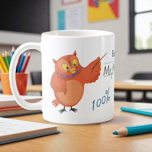 Favoriete leraar Personaliseer Uil Koffiemok