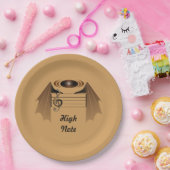 Favoriete lied met hoge opmerking papieren bordje (Feest)