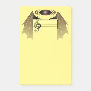 Favoriete lied met hoge opmerking post-it® notes