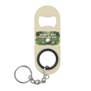 Favoriete manier om een goede golfwandeling te ver mini flessenopener