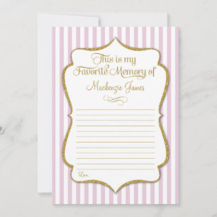 Favoriete Memory Kaart Birthday Memories Pink Gold