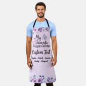 Favoriete mensen noemen me aangepaste naam, Paarse Schort (Gedragen)