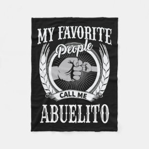 Favoriete mensen noemen me Abuelito Mexicaans Spaa Fleece Deken