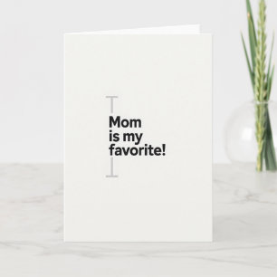 Favoriete Moeder Minimalistische Kaart