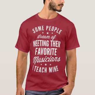 Favoriete muzikanten die mijn T shirt muziek leren