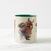 Favoriete paarden tweekleurige koffiemok (Center)