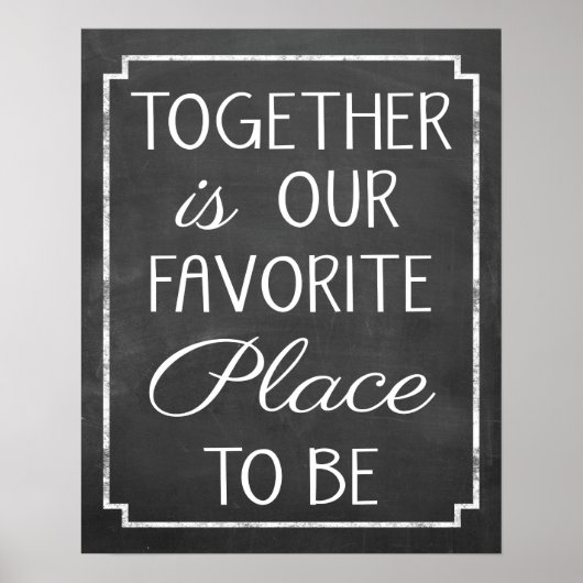 Favoriete plaats poster (Voorkant)