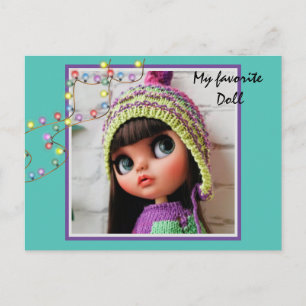 Favoriete poppen, poppen Blythe pop Briefkaart