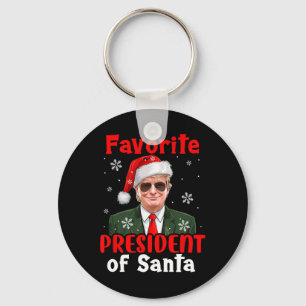 Favoriete President van Santa Xmas Trump Proud Won Sleutelhanger