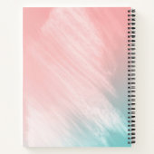 Favoriete recepten, Naam, Pastelkleuren Notitieboek (Achterkant)