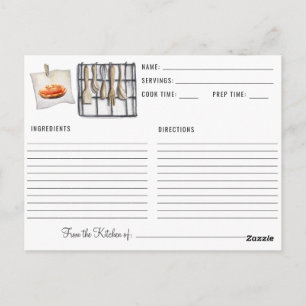 Favoriete recepten voor favoriete Thanksgiving Briefkaart