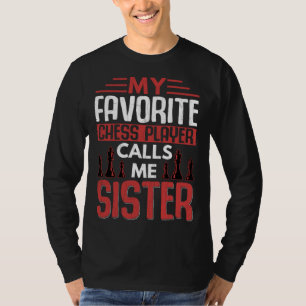 Favoriete schaker noemt me zus sportgrafiek t-shirt