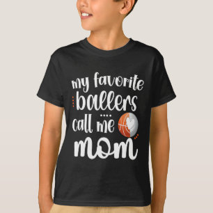 Favoriete Sketll Volleyll Spelers Noemen Me Mama L T-shirt