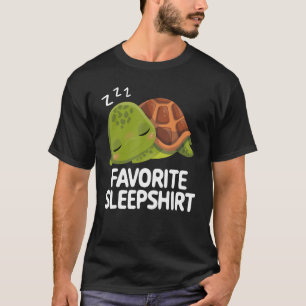 Favoriete slaapstand: luie schildpad Slaap Pajama  T-shirt