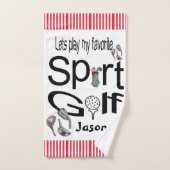 Favoriete sporthanddoekjes Golf Bad Handdoek (Handdoek)