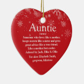 Favoriete tante Definitie kerstfeestdag Keramisch Ornament (Rechts)