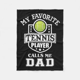 Favoriete Tennisspeler Noemt Me Papa Matching Vade Fleece Deken
