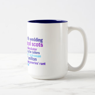 Favoriete termijnen tweekleurige koffiemok