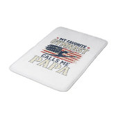 Favoriete turnster noemt me papa patriottische vin badmat (Gekanteld)