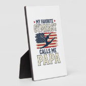 Favoriete turnster noemt me papa patriottische vin fotoplaat (Zijkant)