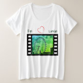 Favoriete Vacation Touring London Grote Maat T-shirt (Design voorkant)