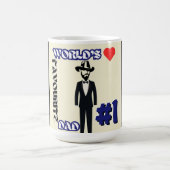 Favoriete vader van de wereld #1 koffiemok (Center)