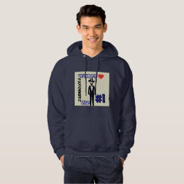 Favoriete vader van de wereld #1 Navy Hoodie