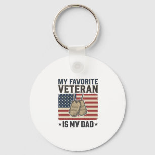 Favoriete Vader Veteraan Patriottische Hond Tags O Sleutelhanger