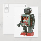 Favoriete van het Speelgoed van de Robot w- Canons Briefkaart (Voorkant / Achterkant)