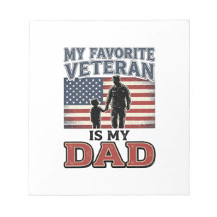 Favoriete Veteraan Is Mijn Vader Patriottisch Shir Notitieblok