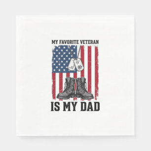 Favoriete Veteraan Is Mijn Vader Patriottisch Shir Servet