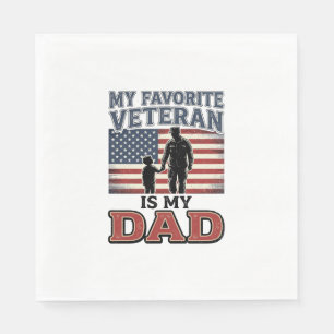 Favoriete Veteraan Is Mijn Vader Patriottisch Shir Servet