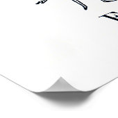 Favoriete voedingsmiddelen  keukenkunst poster (Hoek)