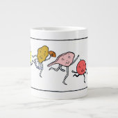 Favoriete voedingsmiddelen kunst jumbo beker (Voorkant)