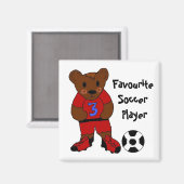Favoriete voetballer magneet (Voorkant / Achterkant)