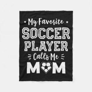 Favoriete voetballer noemt mama lieve voetbalmoede fleece deken