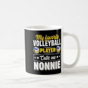 Favoriete volleybalspeler noemt nonnie moeder koffiemok