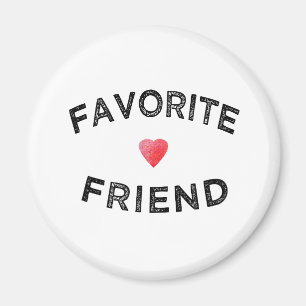Favoriete vriendin scharlaken hart BFF verjaardag Magneet